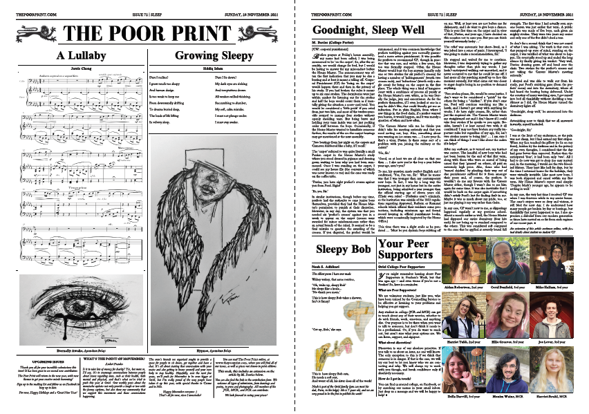 Issue #72 – Sleep – The Poor Print